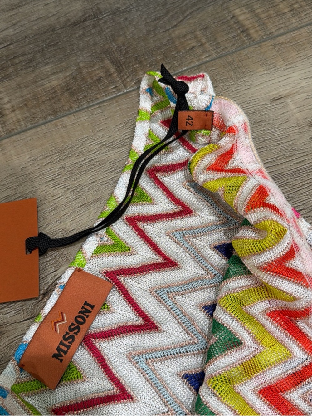 Missoni zig zag one shoulder top - Picture 4 of 5